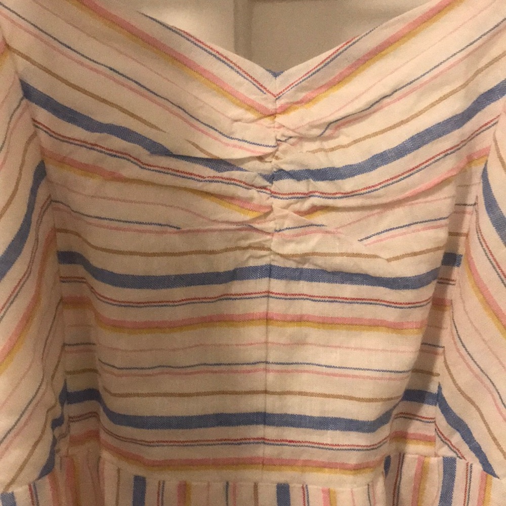 Gap multi stripe fit and flair dress size 8 - Picture 3 of 5